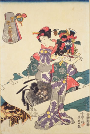 歌川国貞「豊歳五節句遊・端午の節句(国立国会図書館蔵)