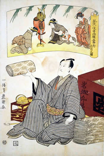 歌川豊国「風流役者地顔五節句・五月之図(国立国会図書館蔵)