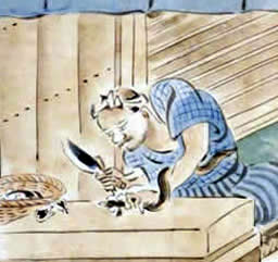 近世職人尽絵詞「蒲焼き屋」