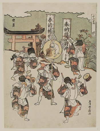 石川豊雅『十二支　卯　卯月』