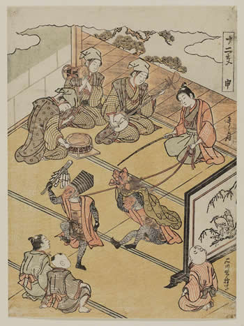 石川豊雅『十二支　申　きく月』